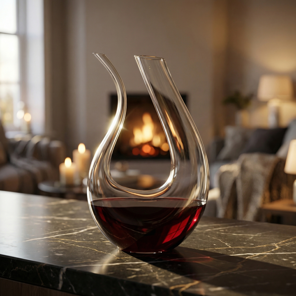 U-Shaped Crystal Decanter