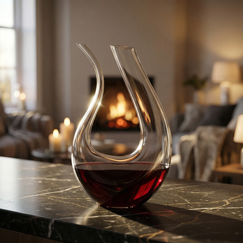 Crescendo Crystal U-Shaped Decanter