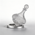 Faceted Spinning Crystal Decanter