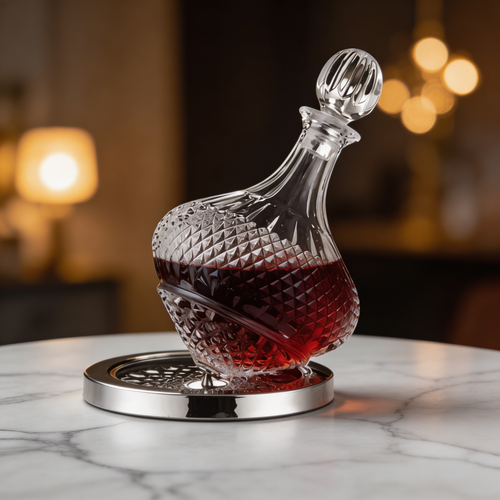 Opus Spinning Crystal Decanter